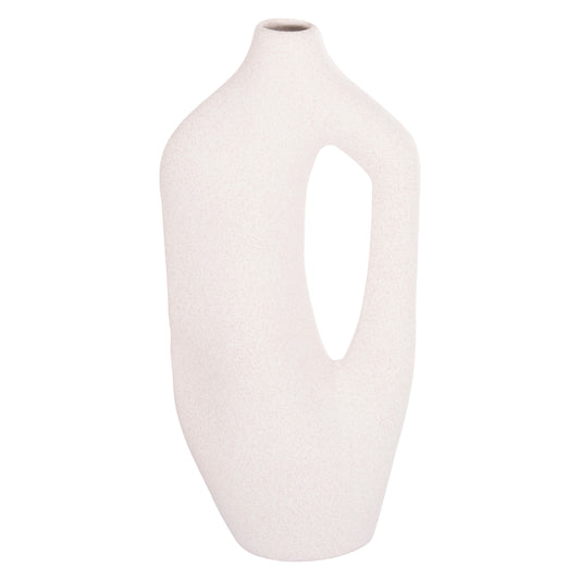CERAMIC TABLE DECOR SERIES SEBOR HM4625 OFF WHITE WITH CRYSTALLISATION 20x9x46Hcm.