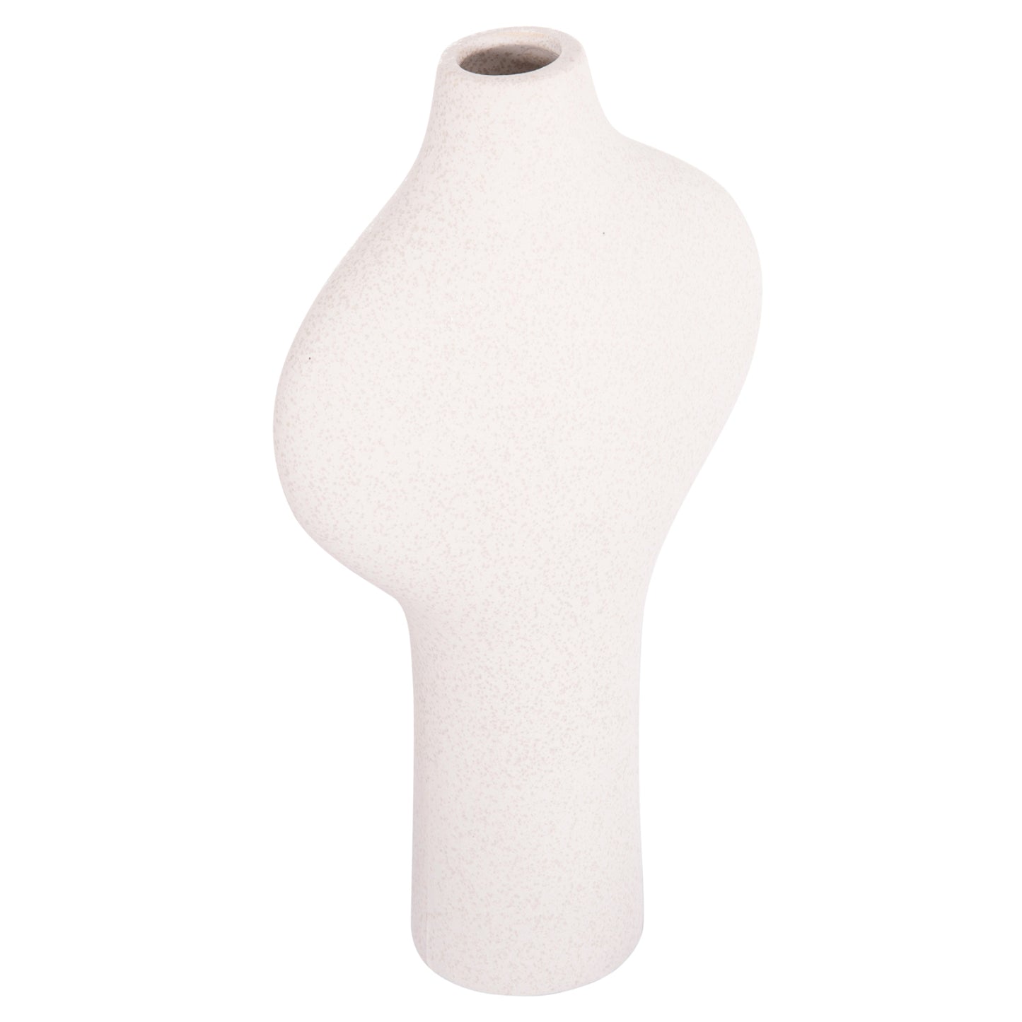 CERAMIC TABLE DECOR SERIES ARKEN HM4621.01 OFF WHITE WITH CRYSTALLISATION 18x8x32Hcm.