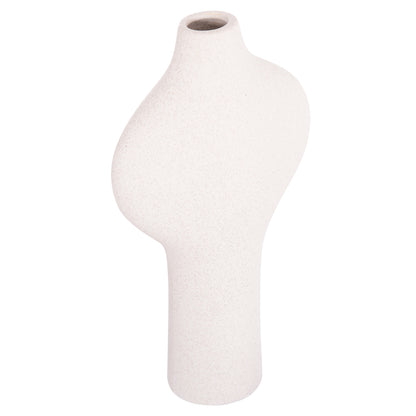 CERAMIC TABLE DECOR SERIES ARKEN HM4621.01 OFF WHITE WITH CRYSTALLISATION 18x8x32Hcm.