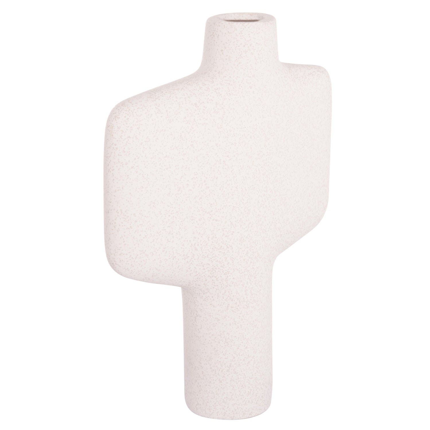 CERAMIC TABLE DECOR SERIES ARKEN HM4622.01 OFF WHITE WITH CRYSTALLISATION 22.5x7.5x34Hcm.