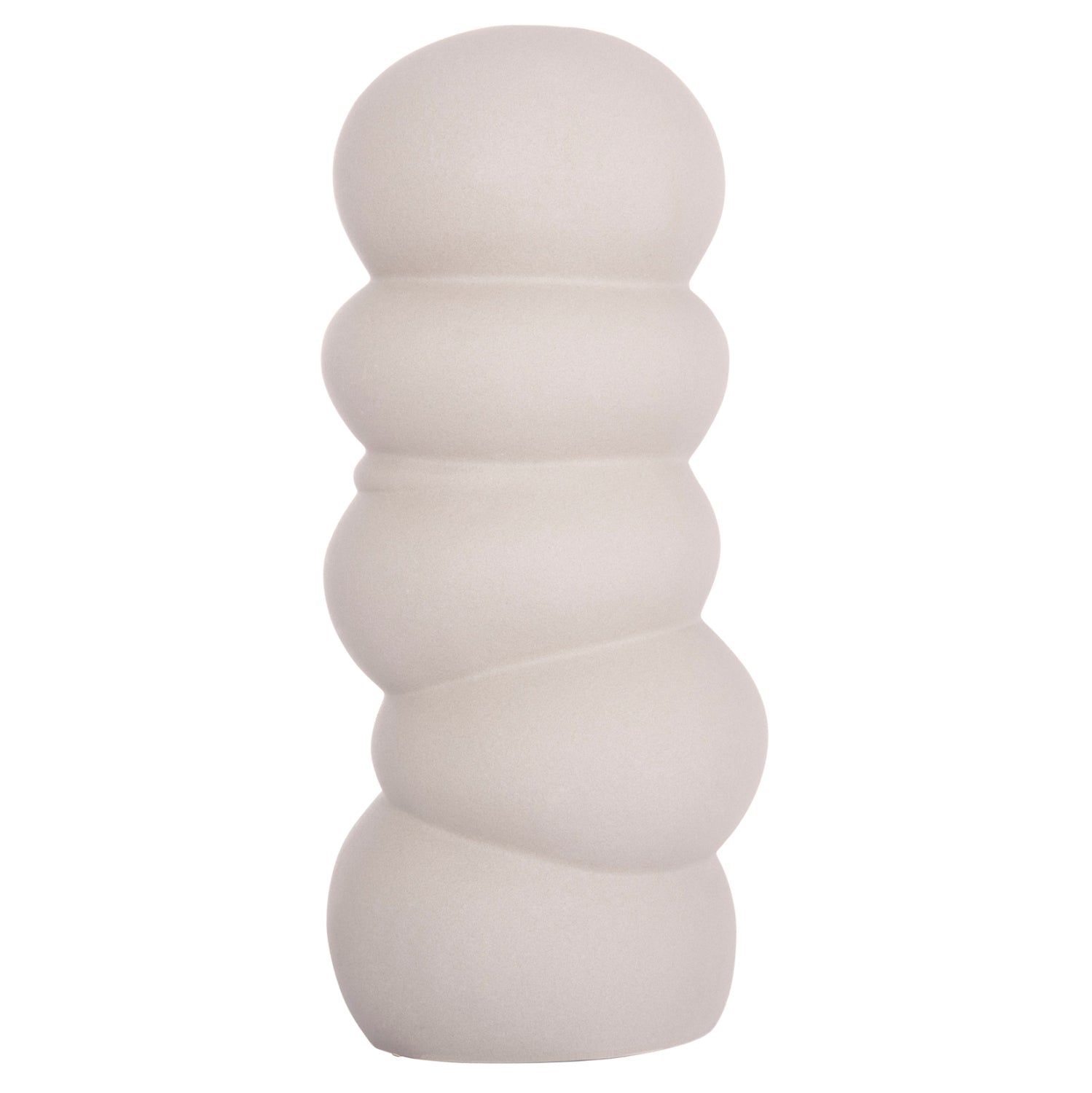CERAMIC TABLE DECOR ROOK HM4630.03 MATTE GREY Φ12x30Hcm.