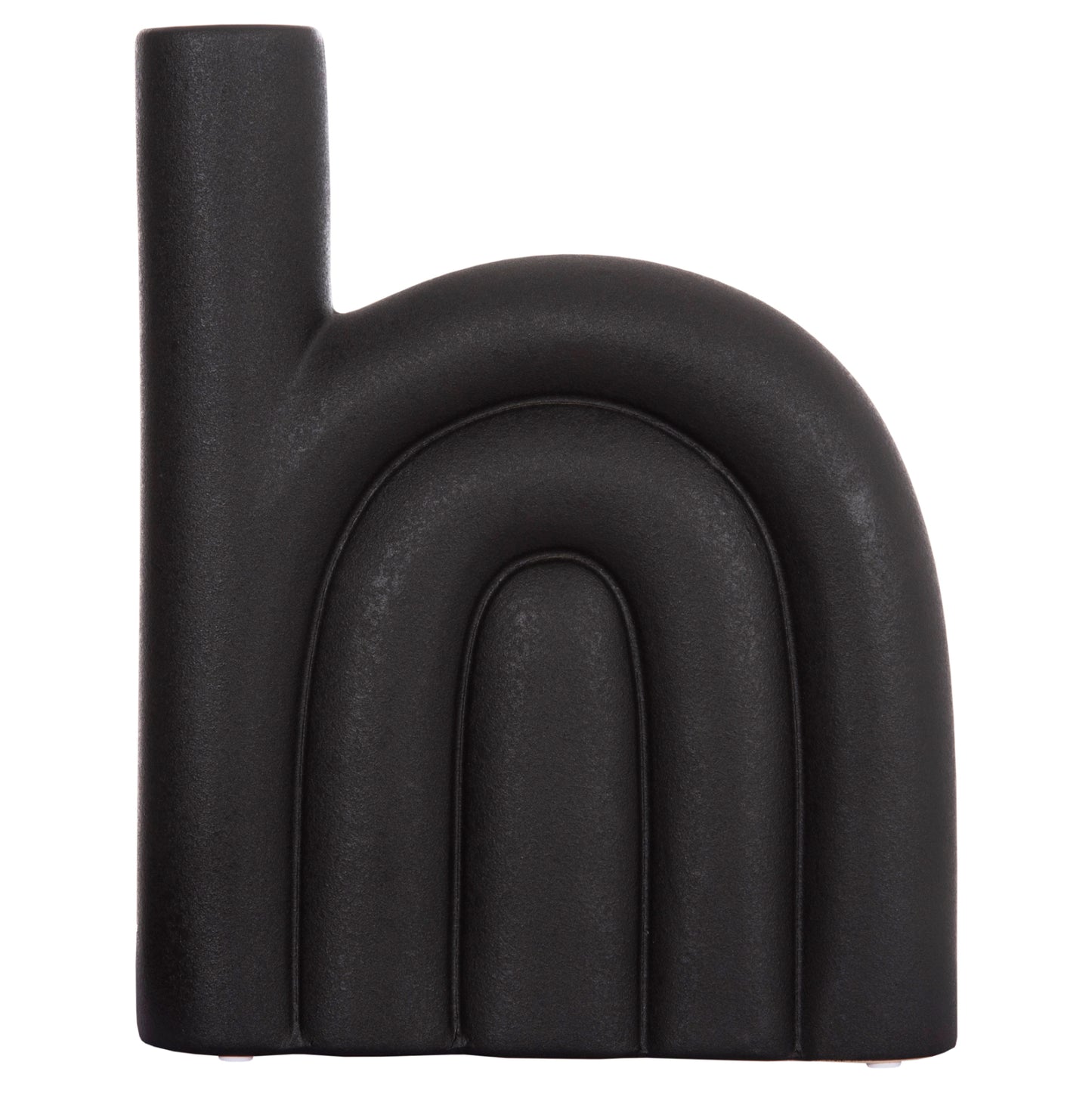 CERAMIC TABLE DECOR ARCON HM4639.02 MATTE BLACK 23x5,5x29Hcm.