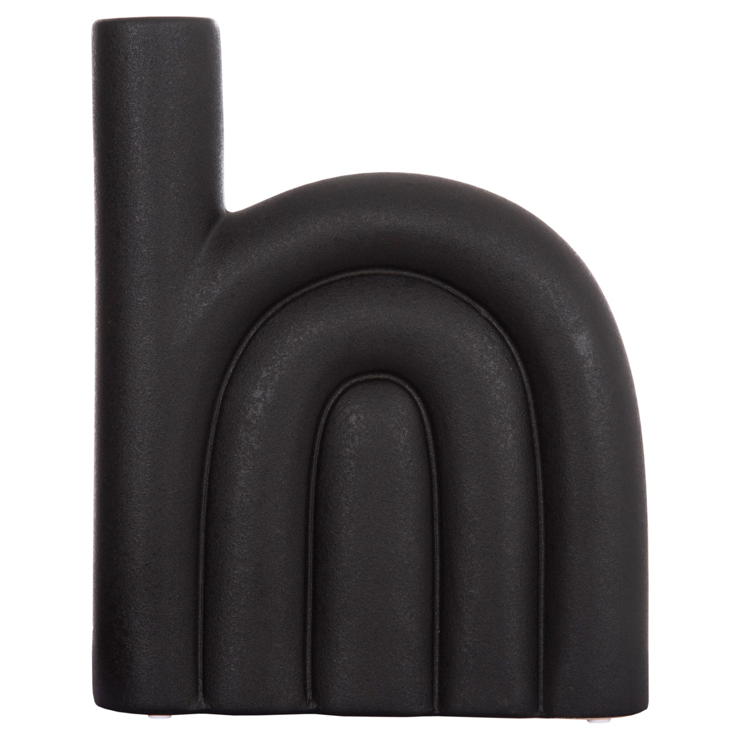 CERAMIC TABLE DECOR ARCON HM4639.02 MATTE BLACK 23x5,5x29Hcm.