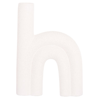 CERAMIC TABLE DECOR ARCON HM4638.01 OFF WHITE WITH CRYSTALLIZATION 25,5x6x34Hcm.