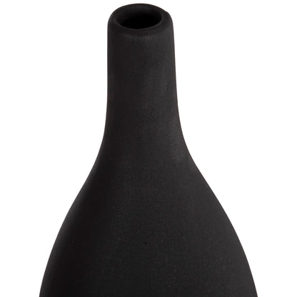 CERAMIC TABLE DECOR GALAD HM4635.02 BLACK MATTE Φ14x33.5Hcm.