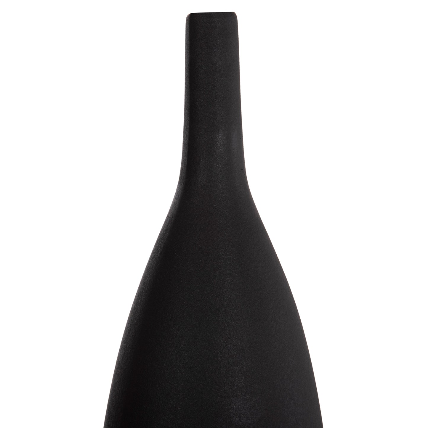 CERAMIC TABLE DECOR GALAD HM4634.02 BLACK MATTE Φ14x39H cm.