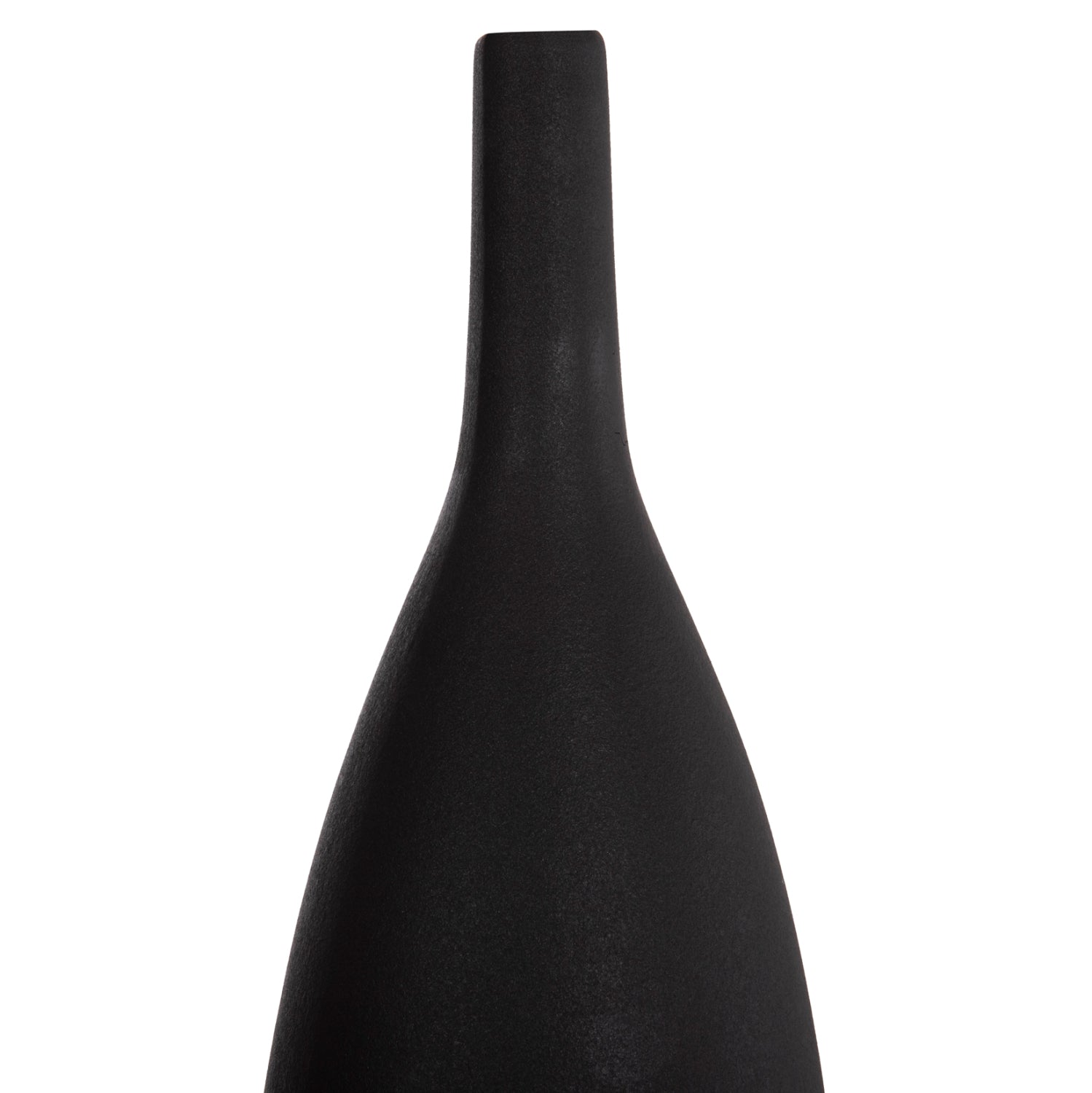 CERAMIC TABLE DECOR GALAD HM4634.02 BLACK MATTE Φ14x39H cm.