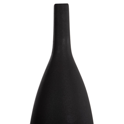 CERAMIC TABLE DECOR GALAD HM4634.02 BLACK MATTE Φ14x39H cm.