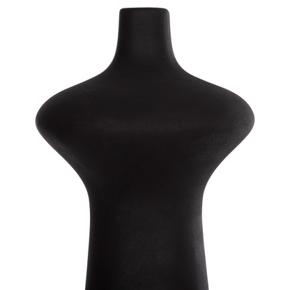 CERAMIC TABLE DECOR SCEPTER HM4636.02 MATTE BLACK Φ18x49Hcm.