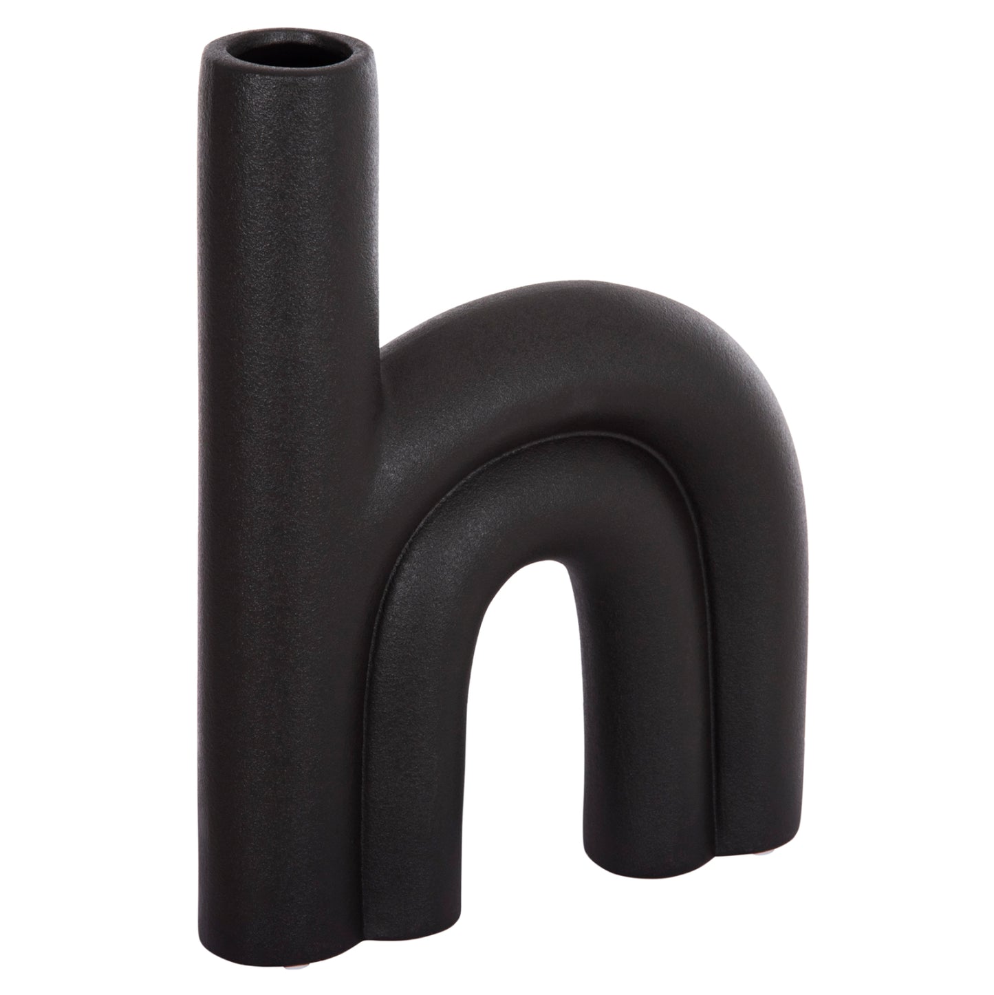 CERAMIC TABLE DECOR ARCON HM4638.02 MATTE BLACK 25,5x6x34H cm.