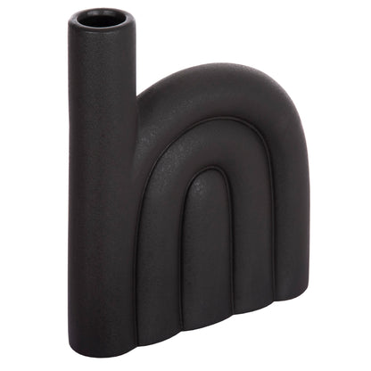 CERAMIC TABLE DECOR ARCON HM4639.02 MATTE BLACK 23x5,5x29Hcm.