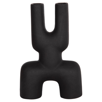 CERAMIC TABLE DECOR MANI HM4642.02 BLACK MATTE 15.5x6x23.5Hcm.