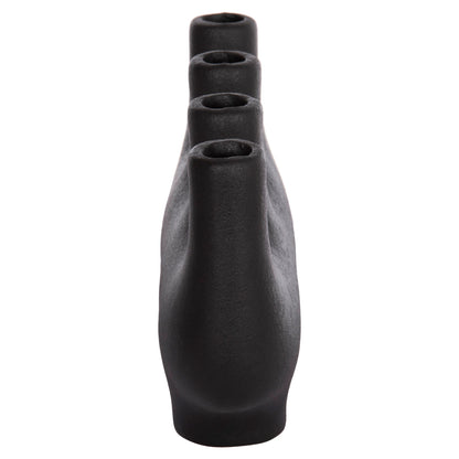 CERAMIC TABLE DECOR MANI HM4641.02 MATTE BLACK 21x6x13Hcm.