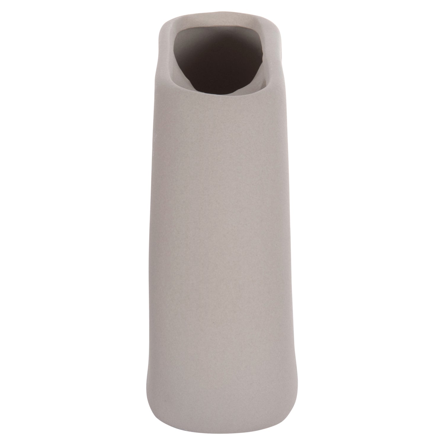 CERAMIC TABLE DECOR ELLIPTO HM4646.03 MATTE GREY 18x6.5x14Hcm.