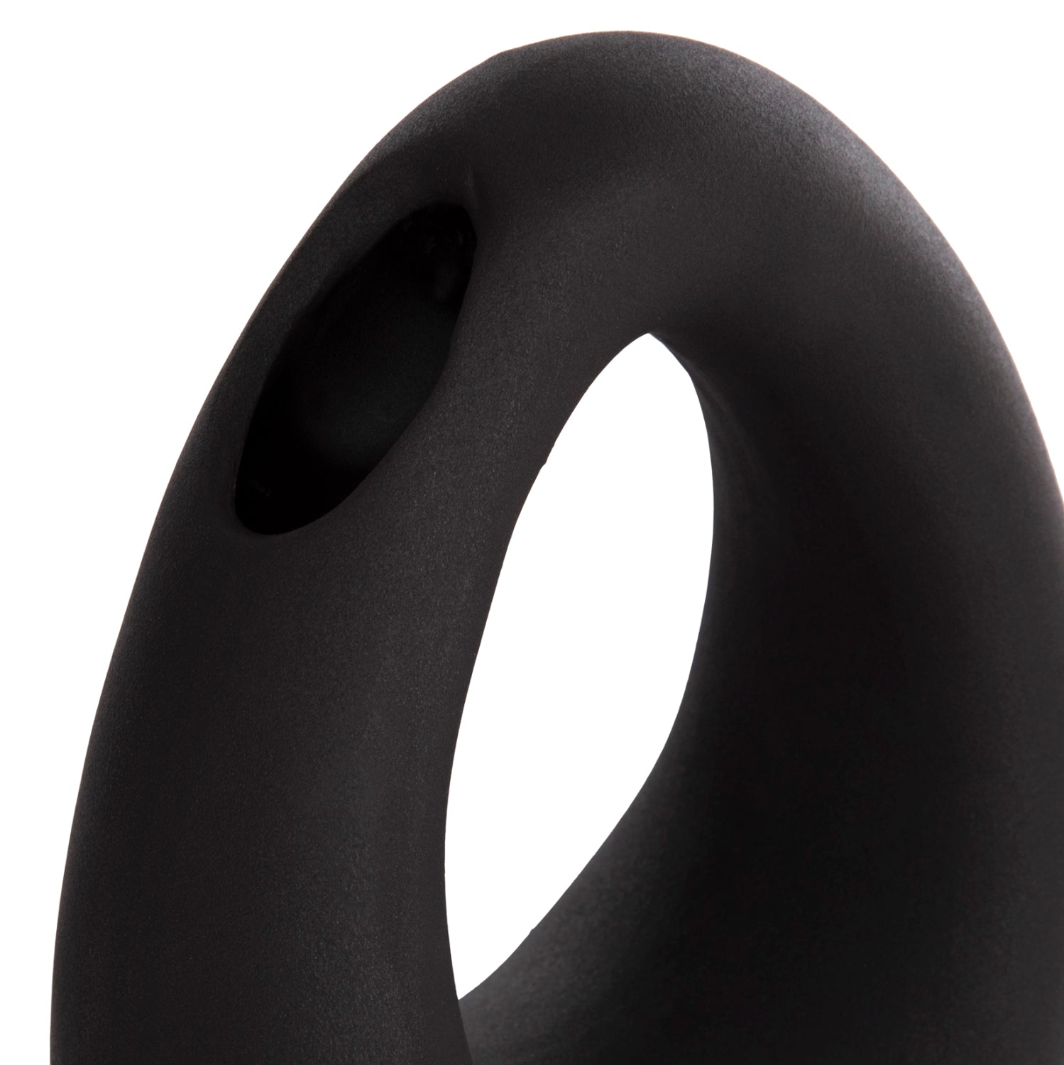 CERAMIC TABLE DECOR ELLIPTO HM4644.02 MATTE BLACK 16.5x9x20.3Hcm.