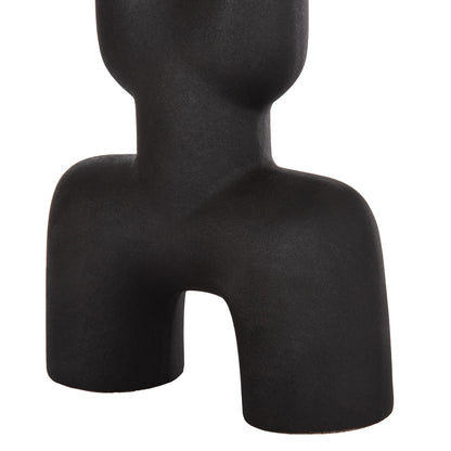 CERAMIC TABLE DECOR MANI HM4642.02 BLACK MATTE 15.5x6x23.5Hcm.