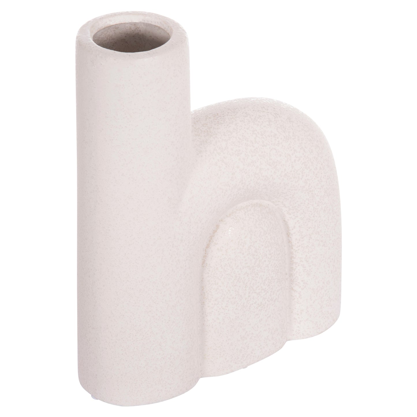 CERAMIC TABLE DECOR ARCON HM4640.01 OFF WHITE WITH CRYSTALLIZATION 19x7x24Hcm.