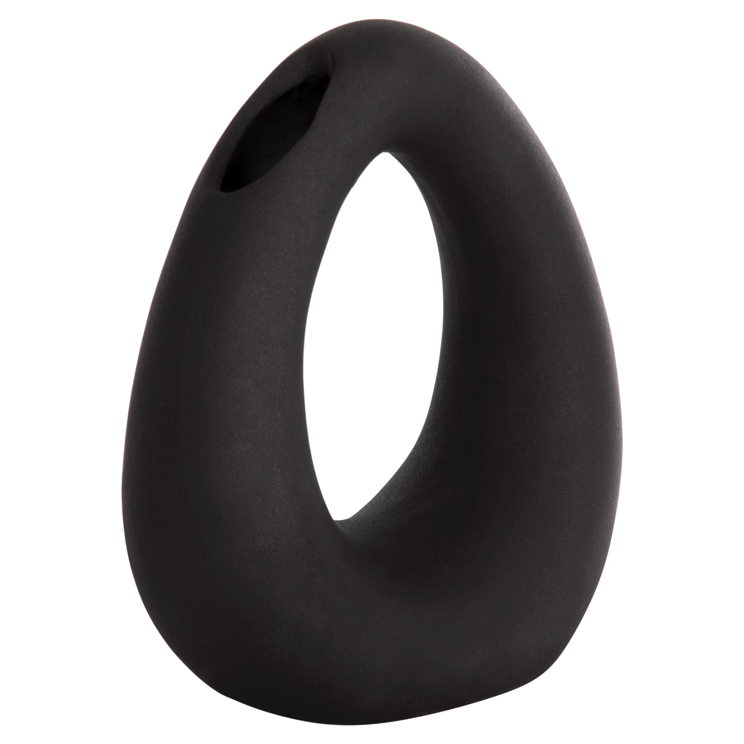 CERAMIC TABLE DECOR ELLIPTO HM4644.02 MATTE BLACK 16.5x9x20.3Hcm.