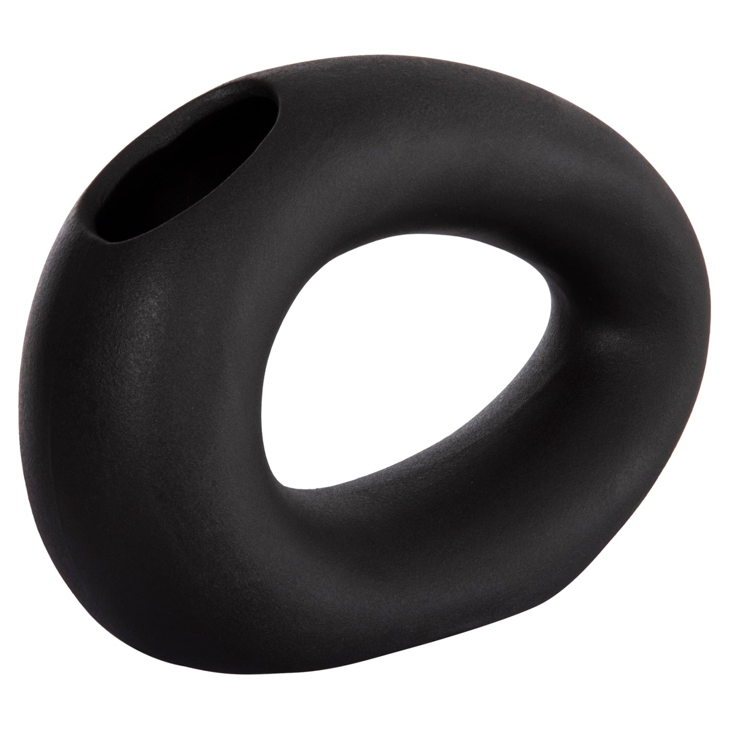 CERAMIC TABLE DECOR ELLIPTO HM4645.02 BLACK MATTE 23x8x16Hcm.