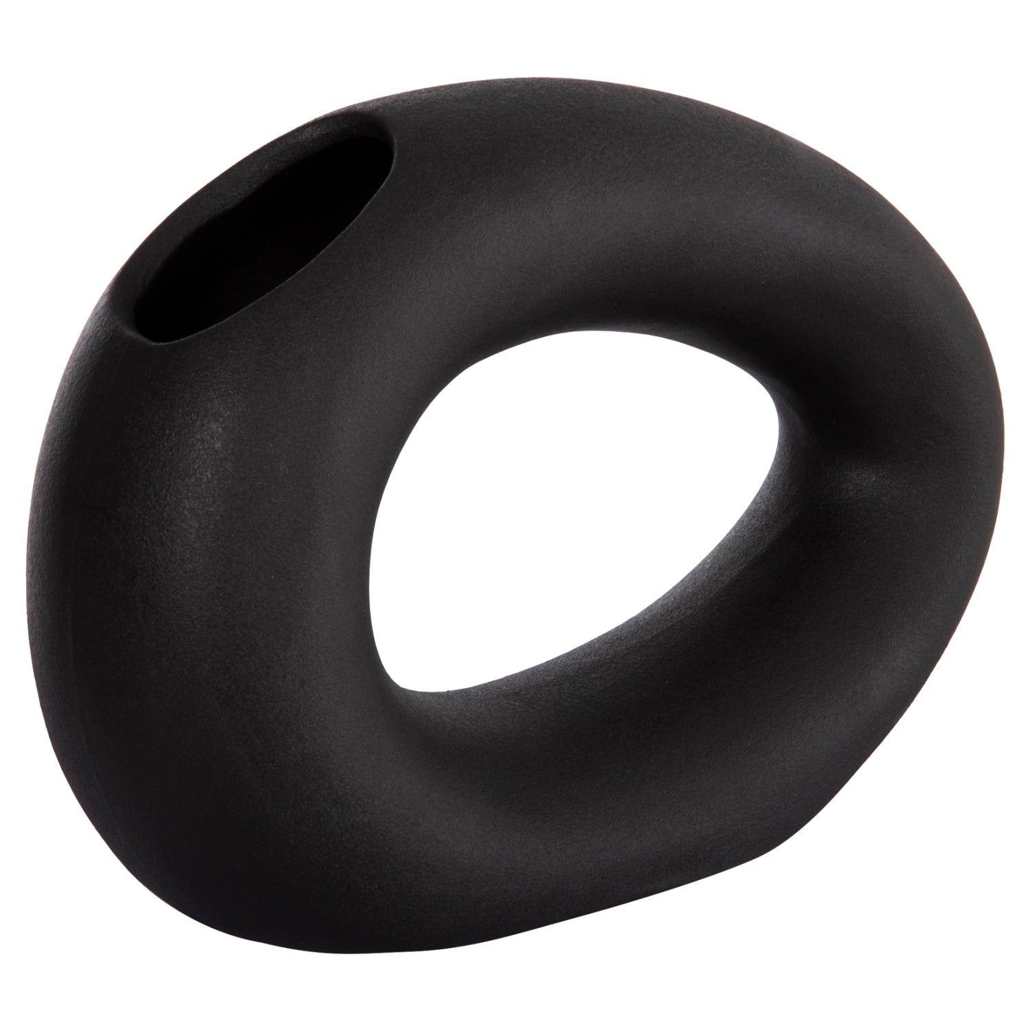 CERAMIC TABLE DECOR ELLIPTO HM4645.02 BLACK MATTE 23x8x16Hcm.