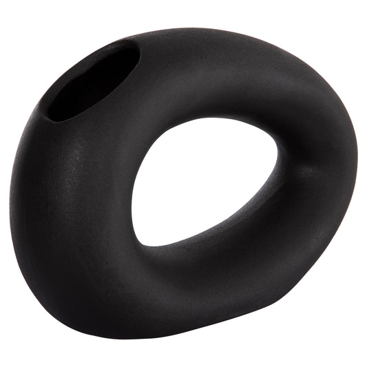 CERAMIC TABLE DECOR ELLIPTO HM4645.02 BLACK MATTE 23x8x16Hcm.
