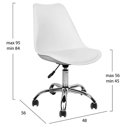 STUDENT SET 3PCS HM11205 STUDY DESK-BOOKCASE-OFFICE CHAIR--WHITE