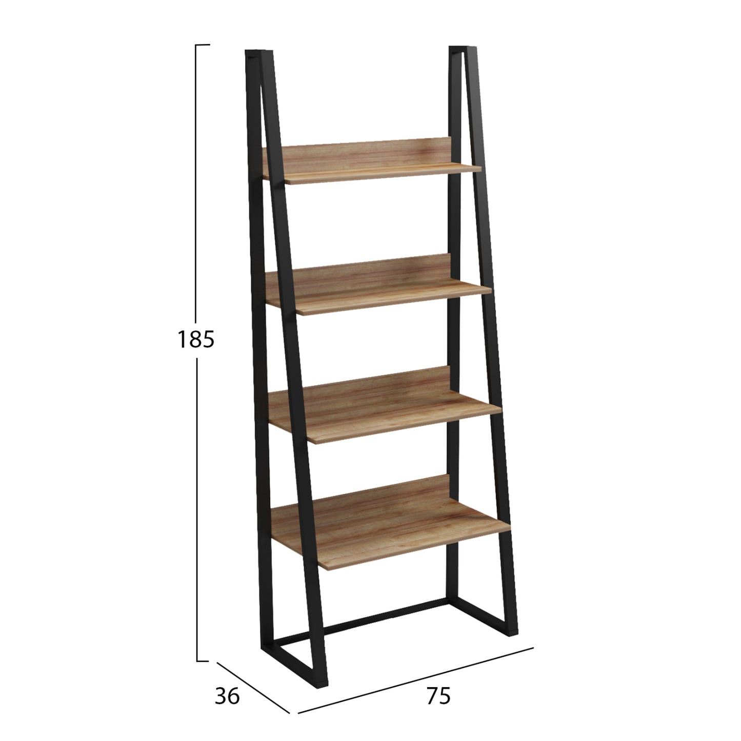 STUDENT SET 3PCS HM11211 STUDY DESK-BOOKCASE-OFFICE CHAIR---WALNUT/BLACK