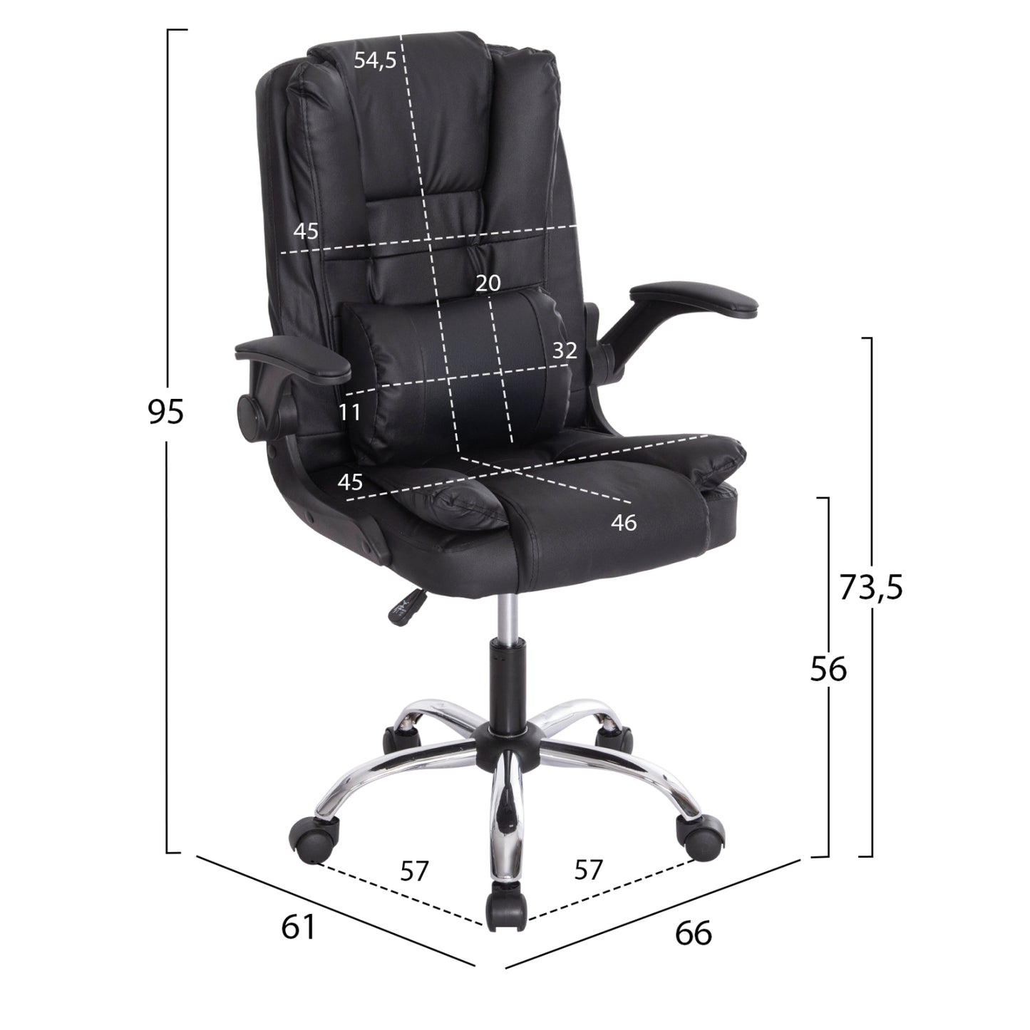 STUDENT SET 3PCS HM11211 STUDY DESK-BOOKCASE-OFFICE CHAIR---WALNUT/BLACK