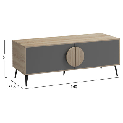 STUDENT LIVING ROOM SET 3PCS HM11387 GREY FABRIC--MELAMINE IN SONAMA/GREY--MDF IN WHITE MARBLE