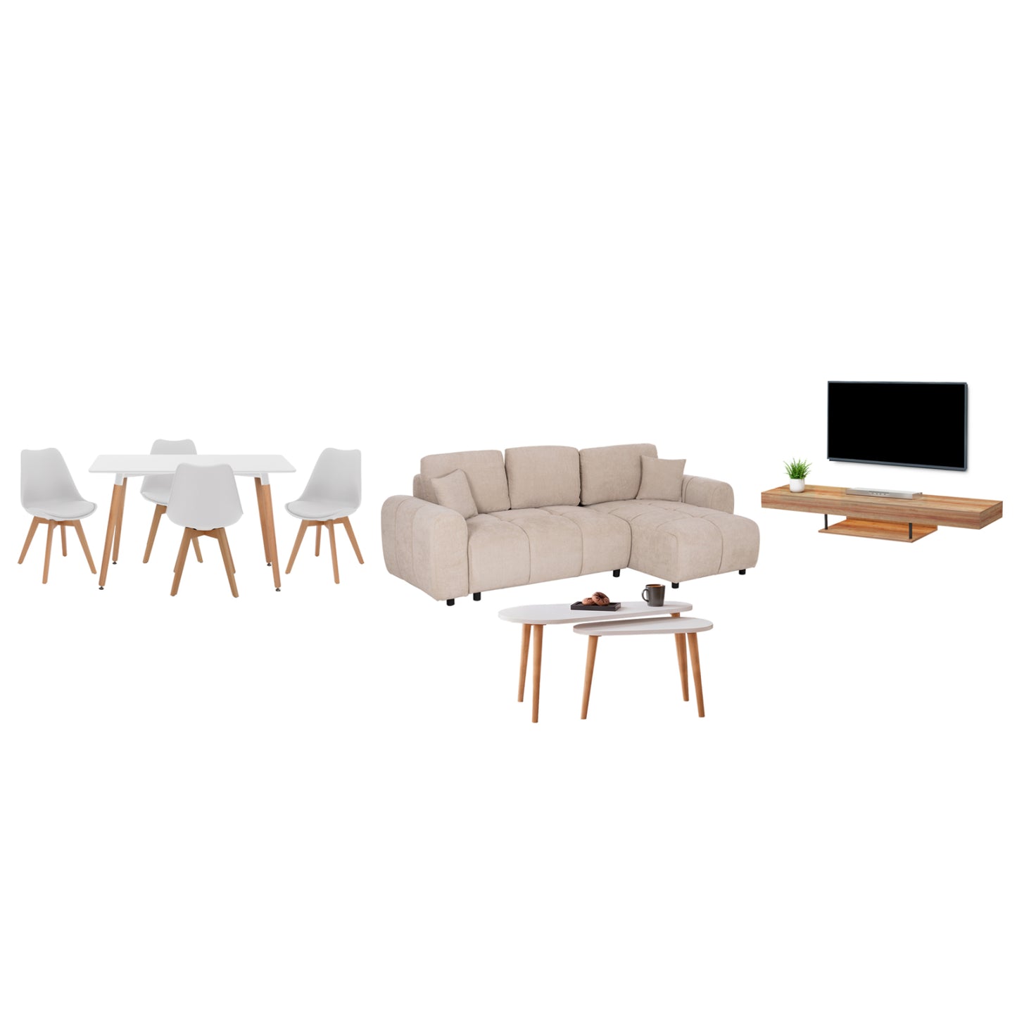 STUDENT PACK 8PCS LIVING ROOM/DINING HM11388