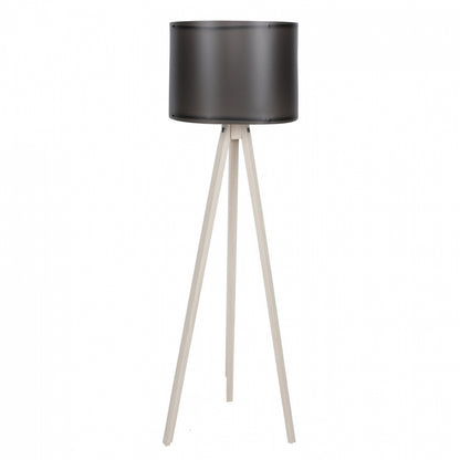 FLOOR LAMP IN ECRU AND BLACK HM7272.17 Φ38x145cm