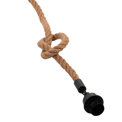 CEILING PENDANT LAMP HM4043 ROPE 1M LONG AND 2cm THICK-E27 SOCKET