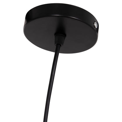 CEILING PENDANT LAMP ORDEM HM4715 SISAL & BANANA FIBERS CAP--BLACK & NATURAL Φ75cm