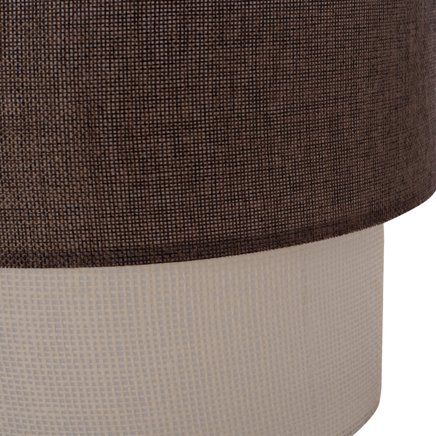 PENDANT CEILING LAMP HM7619.03 TWO-LAYER FABRIC DRUM, PLASTIC FRAME