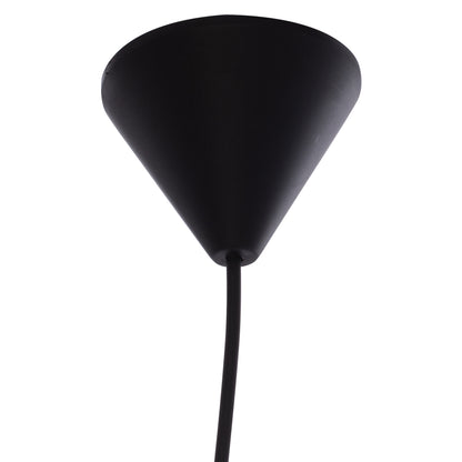 PENDANT CEILING LAMP HM7623.03 GREY FABRIC DRUM SHADE D19x70 εκ.