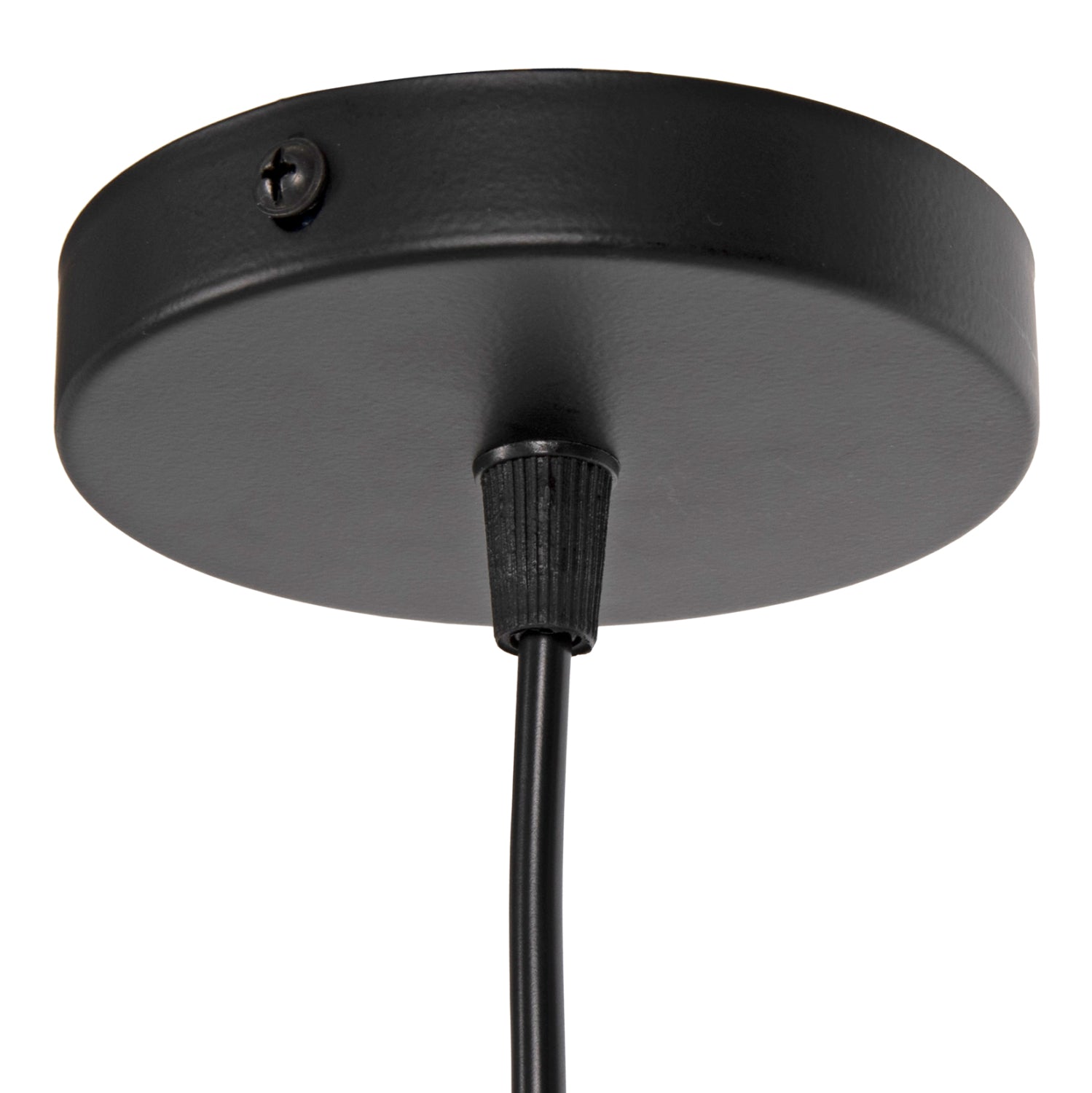 CEILING PENDANT LAMP HM4064 BLACK METAL CAP 32x37x128Hcm.