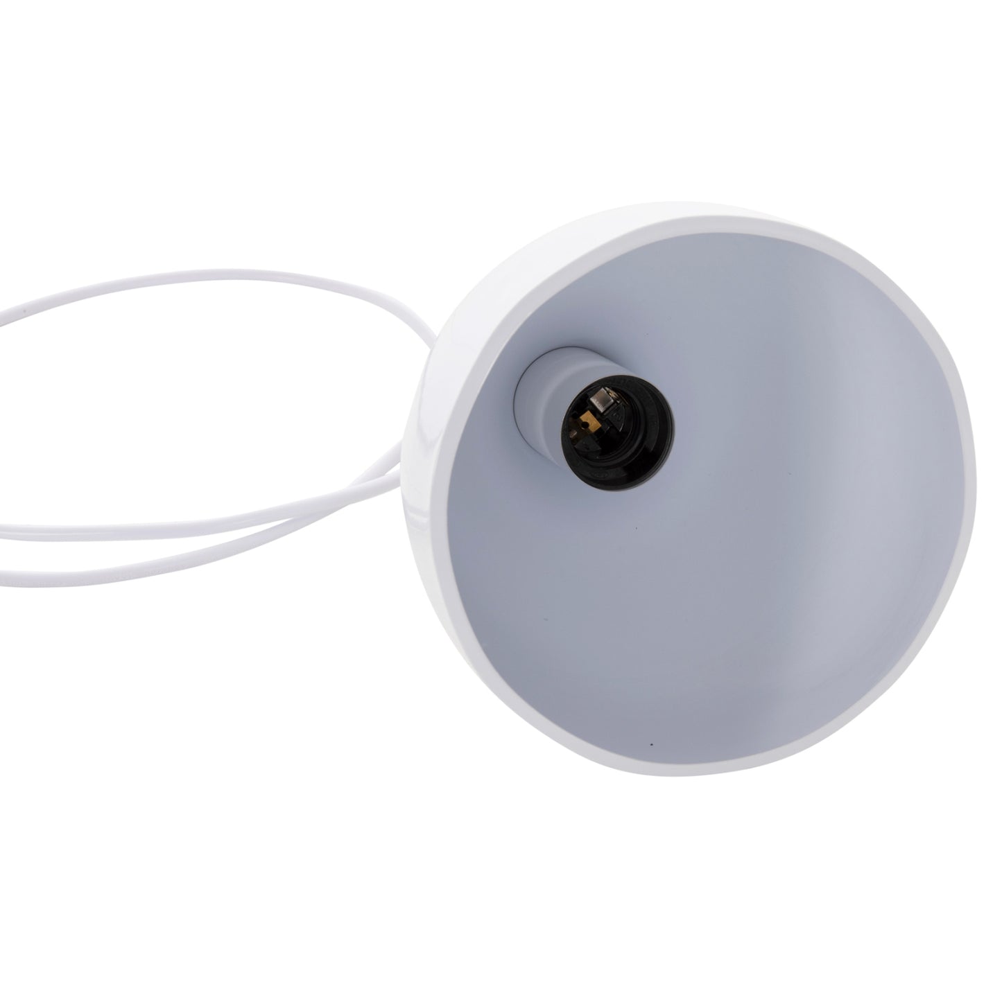 CEILING PENDANT LAMP HM4138 3-LIGHT WHITE METAL Φ33x33-115Hcm.