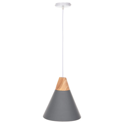 CEILING PENDANT LAMP HM4145 GREY METAL CAP Φ25x125H cm.