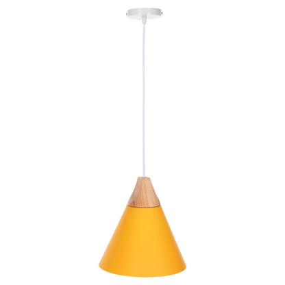 CEILING PENDANT LAMP HM4151 YELLOW METAL CAP Φ21,5x115Hcm.