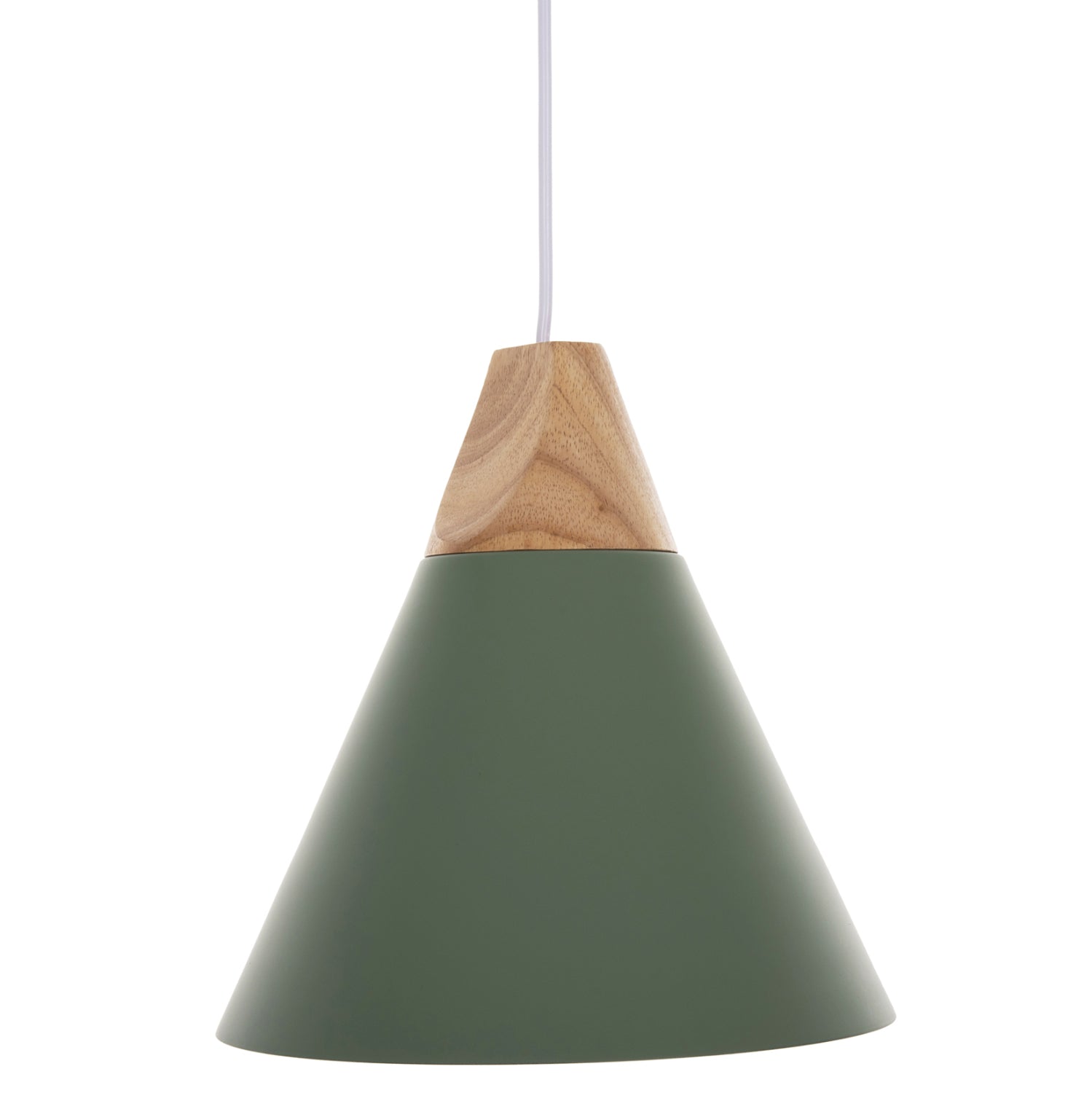 CEILING PENDANT LAMP HM4152 GREEN METAL CAP Φ21,5x115Hcm.
