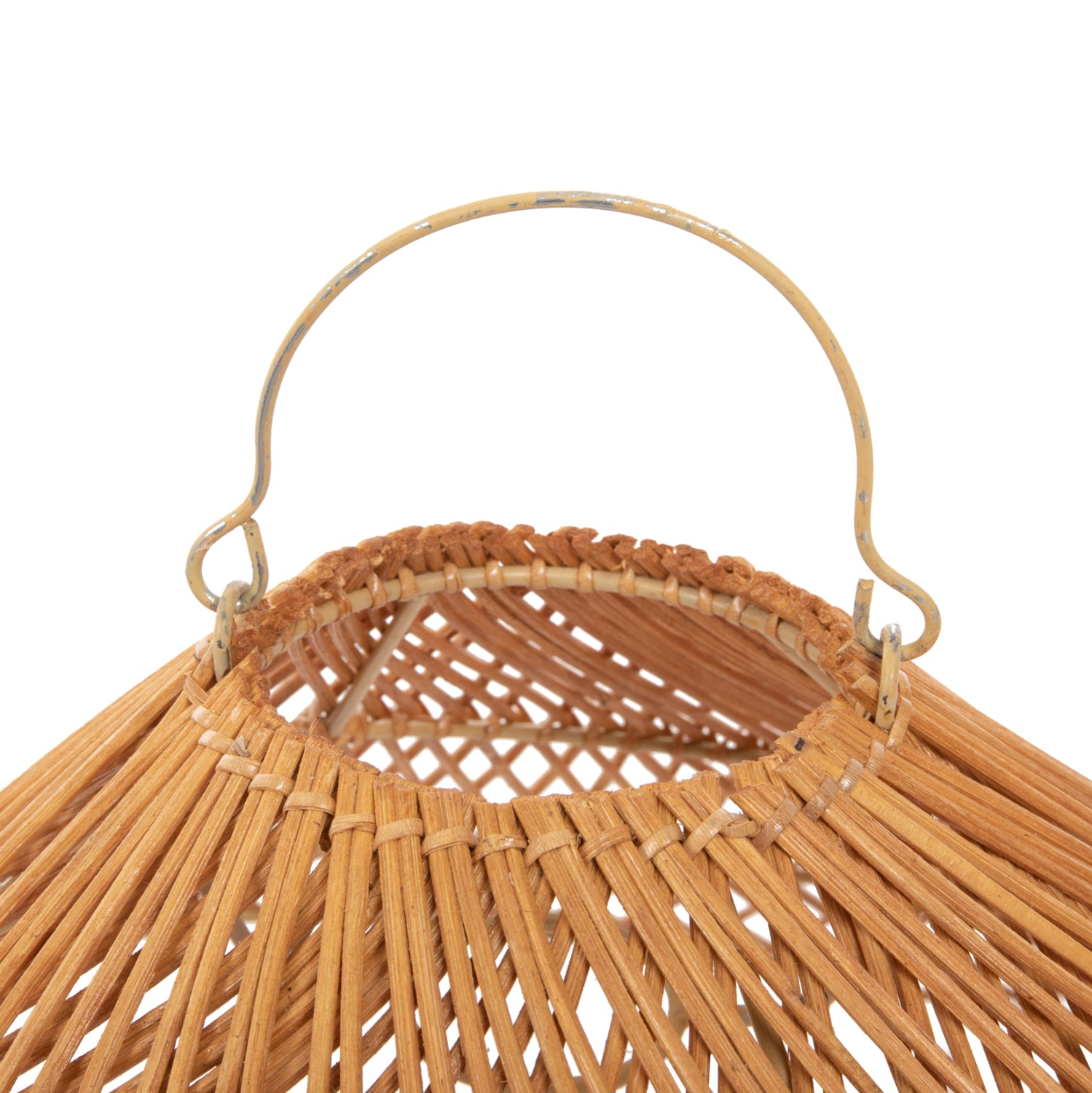 CEILING PENDANT LAMP HM7880.02 RATTAN IN SAND BEIGE COLOR Φ97x46Hcm.