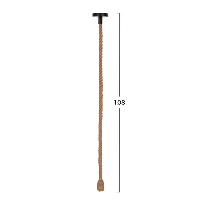 CEILING PENDANT LAMP WITH LIGHT BULB HM11932.02--ROPE 1M LONG AND 2cm THICK-E27 SOCKET