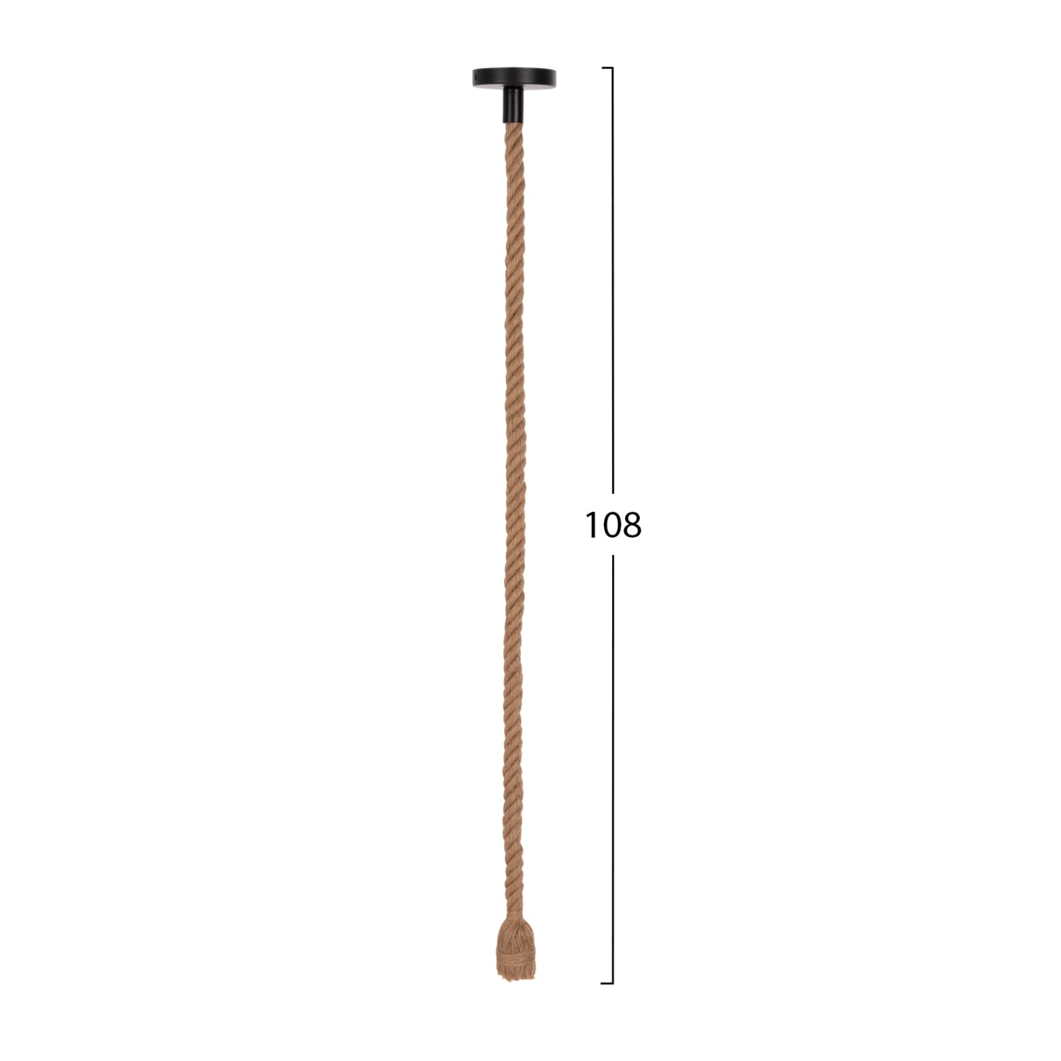 CEILING PENDANT LAMP WITH LIGHT BULB HM11931.01--ROPE 1M LONG AND 2cm THICK-E27 SOCKET
