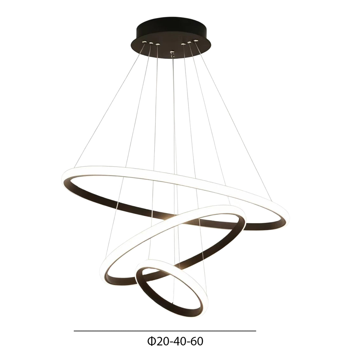 ΦΩΤΙΣΤΙΚΟ ΟΡΟΦΗΣ LED ΚΡΕΜΑΣΤΟ ΣΕΙΡΑ AERIAL HM4882.01 ΜΑΥΡΟ Φ60εκ.