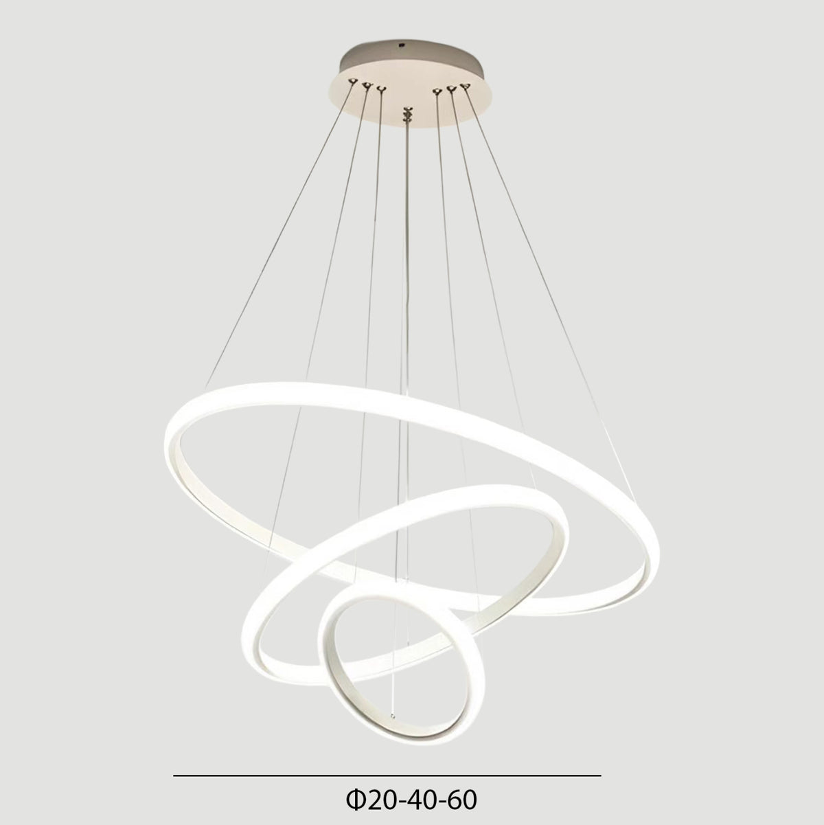 ΦΩΤΙΣΤΙΚΟ ΟΡΟΦΗΣ LED ΚΡΕΜΑΣΤΟ ΣΕΙΡΑ AERIAL HM4882.02 ΛΕΥΚΟ Φ60εκ.