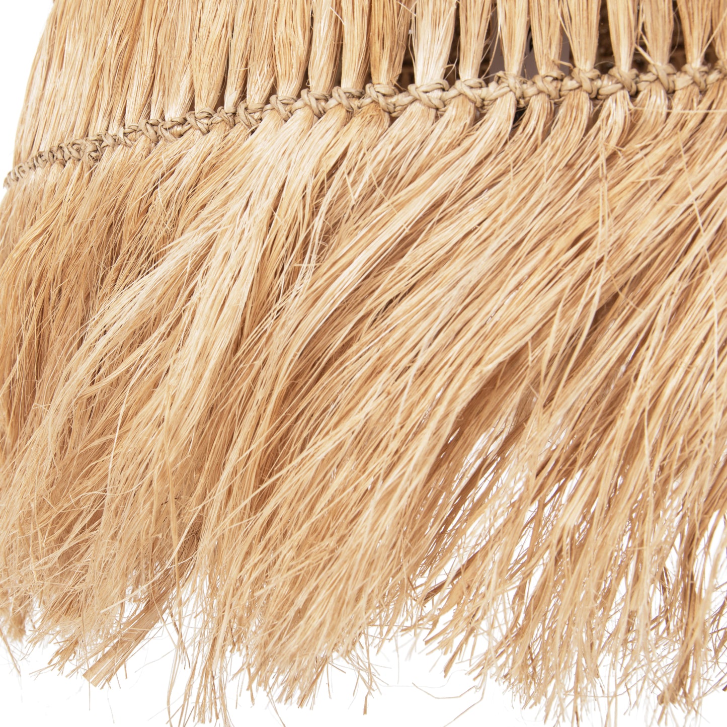 CEILING PENDANT WITH ABACA FIBERS CAP IN NATURAL COLOR Φ52x32-120Hcm.HM7777