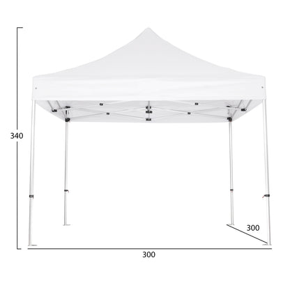 GAZEBO ΕΠΑΓΓΕΛΜΑΤΙΚΟ ΒΑΡΕΩΣ ΤΥΠΟΥ CRESSEN HM6305 ΠΤΥΣΣΟΜΕΝΟ ΑΛΟΥΜΙΝΙΟΥ 3x3x3,4Y