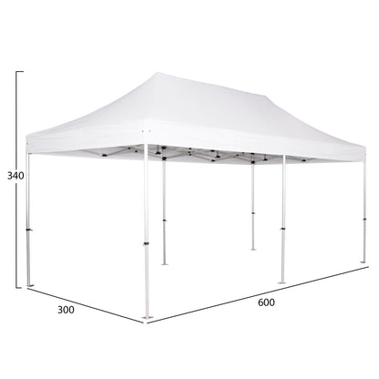 GAZEBO ΕΠΑΓΓΕΛΜΑΤΙΚΟ ΒΑΡΕΩΣ ΤΥΠΟΥ CRESSEN HM6307 ΠΤΥΣΣΟΜΕΝΟ ΑΛΟΥΜΙΝΙΟΥ 3x6x3,4Y