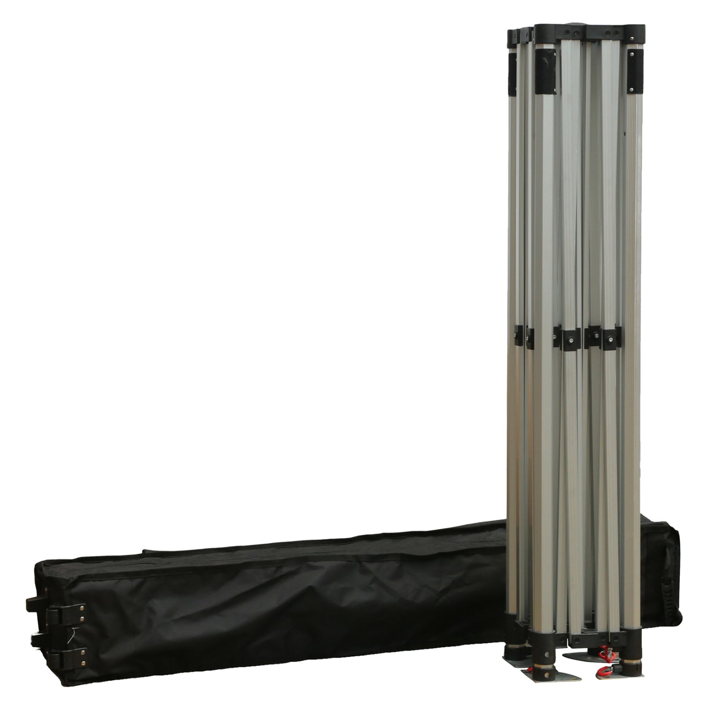 GAZEBO HEAVY DUTY WITH 3 SIDEWALL SHADES CRESSEN HM21097.01 FOLDABLE-ALUMINUM SILVER FRAME-WHITE 3x3x3,4Hm