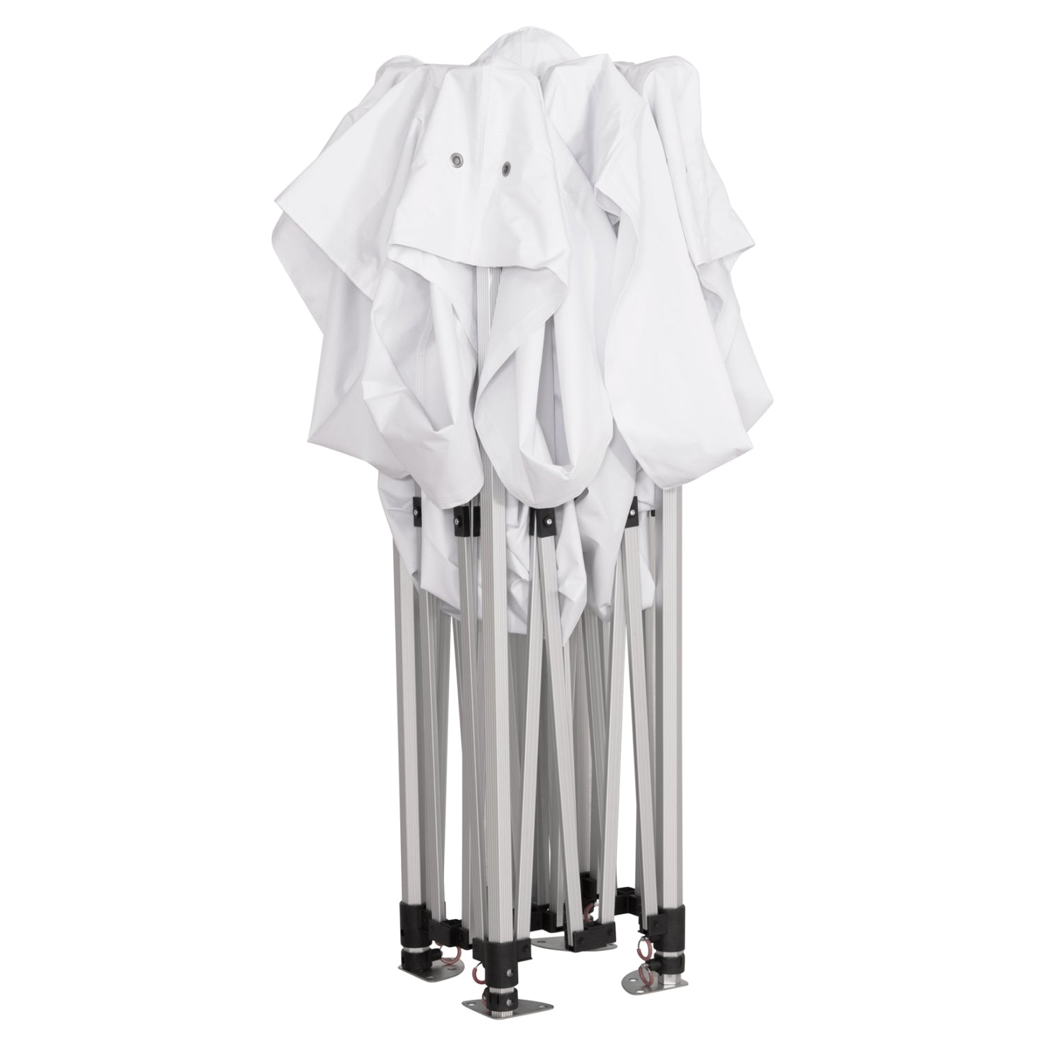 GAZEBO MATTHEW-AL HM6313 FOLDABLE-PROFESSIONAL USE-ALUMINUM FRAME IN SILVER-WHITE SHADE 3x3x3,43Hm